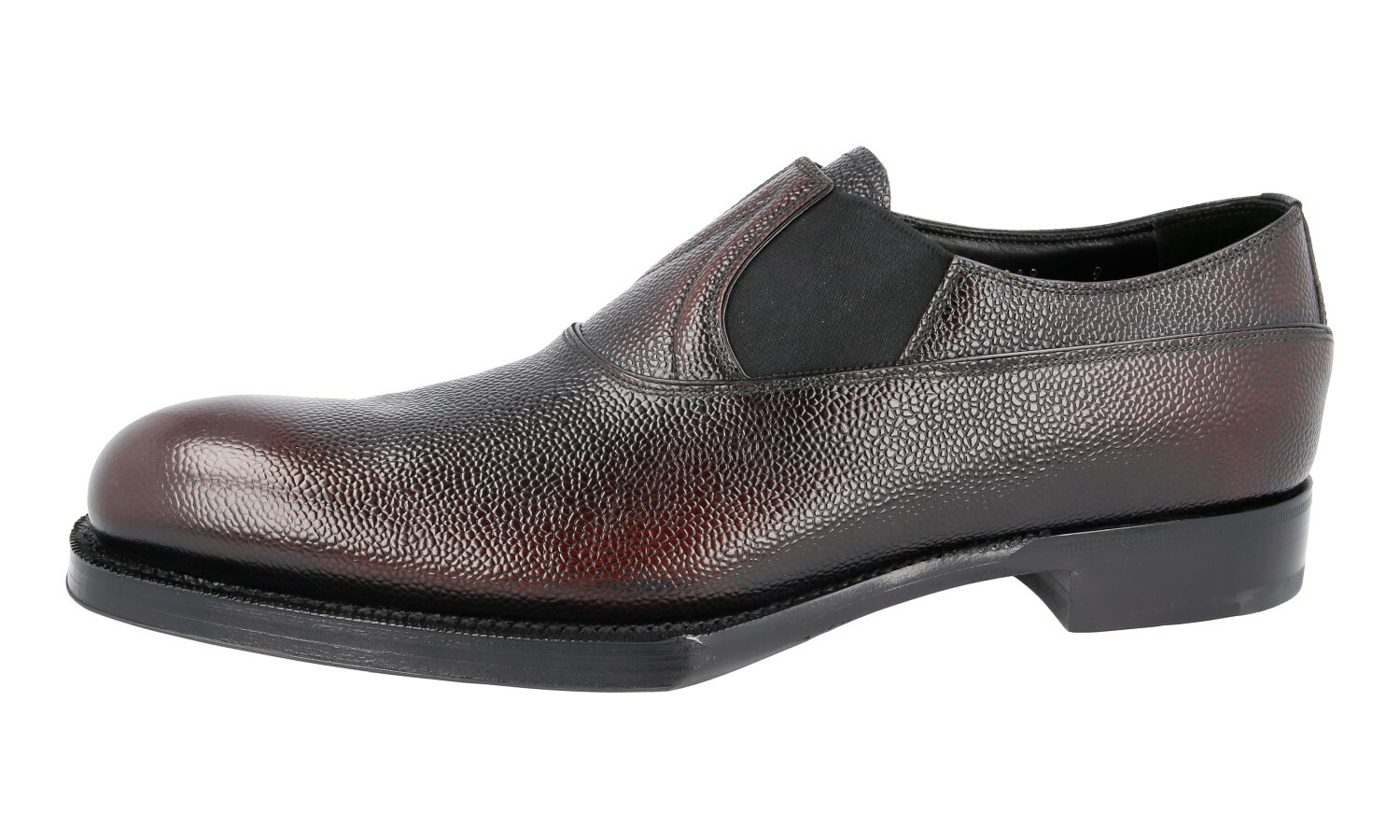 PRADA RUNWAY High End Leather Slip On Loafer Business Shoes Brown - 9 43 image 3