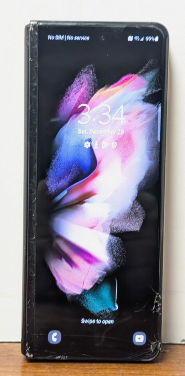 Samsung Galaxy Z Fold3 SM-F926U 256GB Phantom Black | eBay