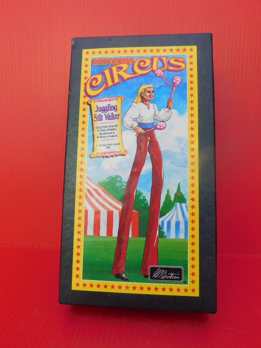 Figurine Britains Circus Juggling Stilt Walker, Soldat De Plomb Peint, Collection