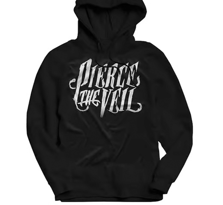 Pierce The Veil logo band hoodie black Unisex adults All Pierce The Veil logo band hoodie black Unisex adults All