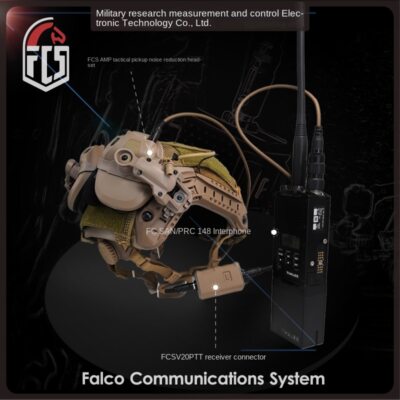 FCS-Tactical V20 Tactical Headset Single Channel PTT for Prc148