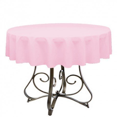 New Creations Fabric And Foam Inc 58" Round Polyester Poplin Table Overlay - Picture 19 of 43