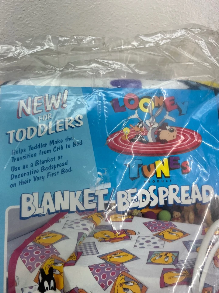 Colcha manta vintage Looney Tunes 1994 niño 45"X60" Foto 4 de 4