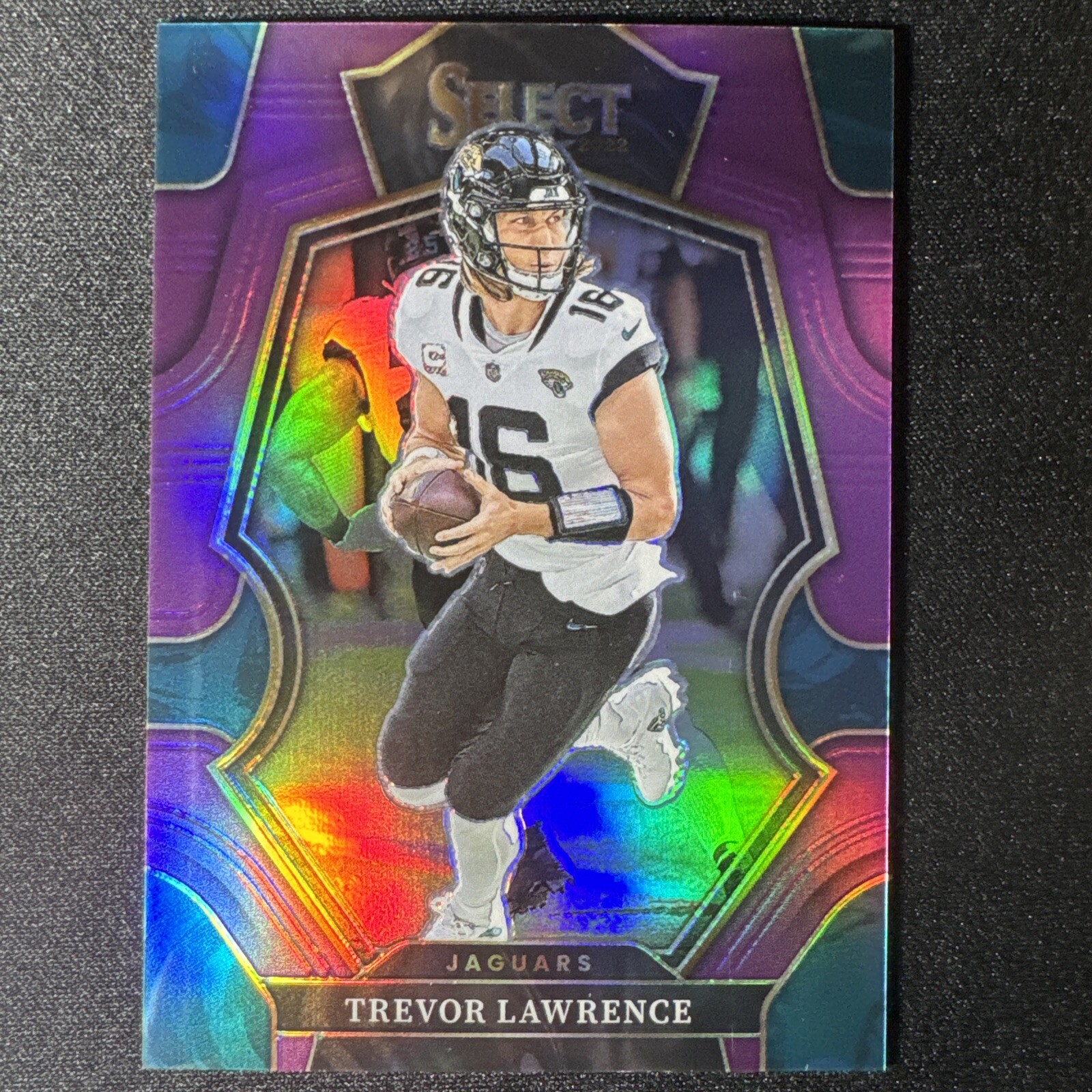 2022 Select Trevor Lawrence Premier Level Purple Prizm #/ 75 Jaguars