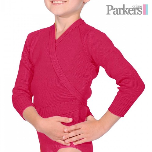 NEW GIRLS LADIES BALLET TAP DANCE CROSSOVER CARDIGAN PINK BLUE PEACH LILAC OL1 - Picture 6 of 11