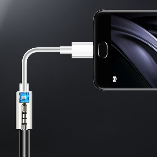 1/2 Pcs USB Type C to 3.5mm Audio Headphone Adapter Jack for Huawei Univers ↖ - Picture 4 of 12