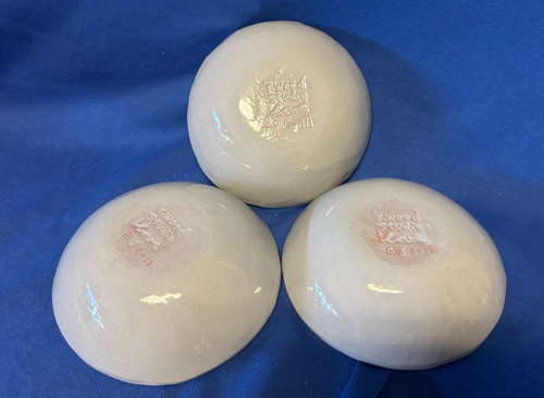 R. WOOD STUDIO CERAMIC POTTERY Cereal Soup Bowl 6 5/8 x 2 - Rain Grey set of 3 - Picture 2 of 2