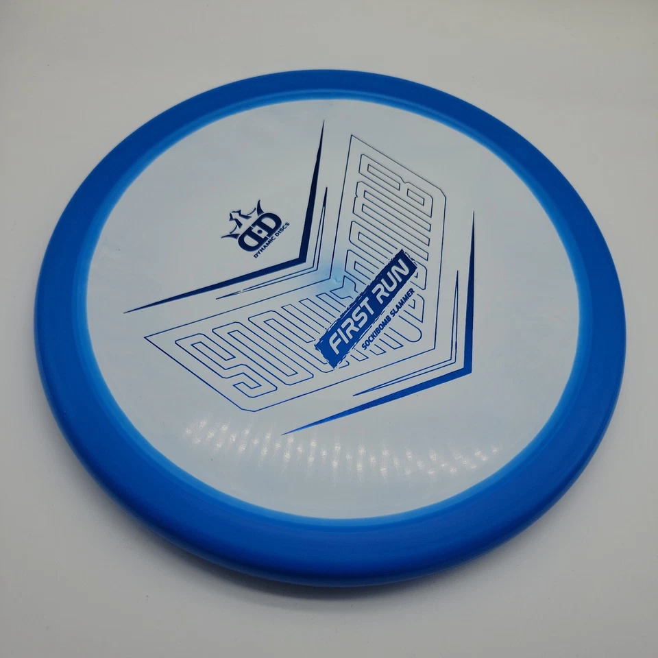 Dynamic Discs First Run Orbit Sockibomb Slammer (Ricky Wysocki) Blue/Blue 174g - Image 2 of 3
