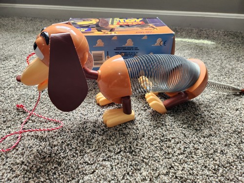 1995 Disney Pixar Toy Story Slinky Dog Pull Toy Figure with Box - Picture 4 of 5