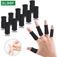 10Pcs Comfortable Finger Brace Splint Sleeve Thumb Support Protector Elastic