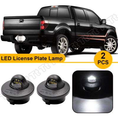 2X LED License Plate Light Rear Bumper Tag Assembly Lamp For Ford F150 F250 F350