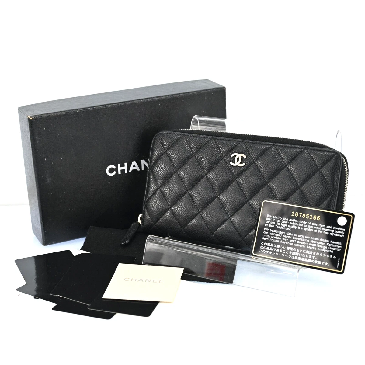 CHANEL MATELASSE Plain Leather Long Wallet Long Wallets in 2023