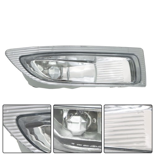 Par de luces antiniebla de lente transparente izquierda y derecha con bombillas para Toyota Sienna 2004-2005 - Imagen 9 de 12