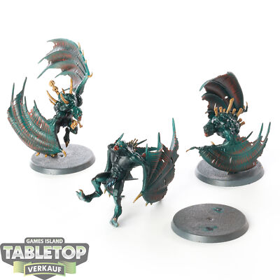 Flesh-eater Courts - 3x Crypt Flayers - bemalt