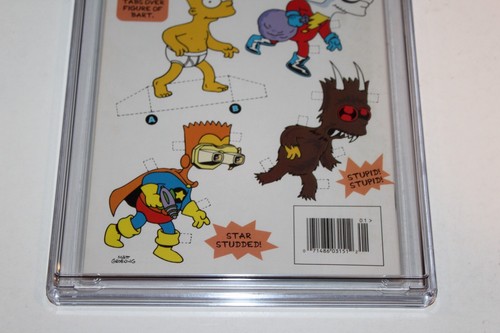 CGC 9.2 Simpsons Treehouse of Horror 1 Newsstand Variant NM- RARE Bart Homer HTF - Picture 5 of 5