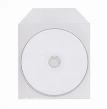 50 CPP Clear Thick Plastic Sleeve Bag Envelope with Flap For CD DVD Disc Media