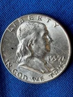 Franklin Half Dollar 1959 50C 90% Silver Circulated Uncertified (188)