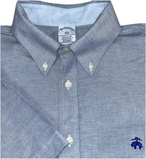 Brooks Brothers The original Polo Shirt 1818 Men  s Large Short Sleeve Button Up