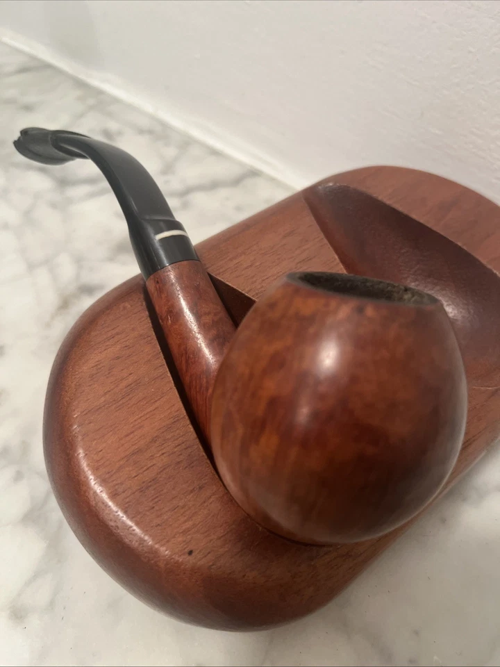 DON CARLOS FLAME GRAIN BENT Apple FREEHAND ITALIAN Estate Pipe - Hand Made - Image 2 of 4