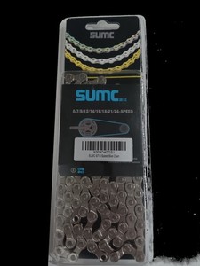 SUMC S82 Steel Bicycle Chain Silver Universal 6/7/8/12/14/16/18/24 Speed