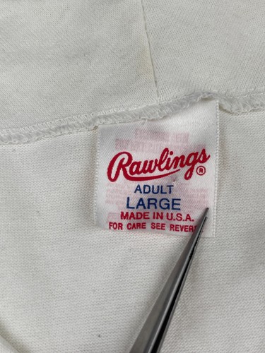 Texas Rangers Rawlings - 80’s Vintage Button Up Baseball Jersey Size LARGE - Bild 4 von 8