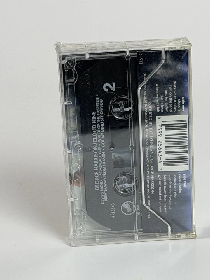 George Harrison “Cloud Nine” Cassette Tape SEALED NEW - Image 4 of 4