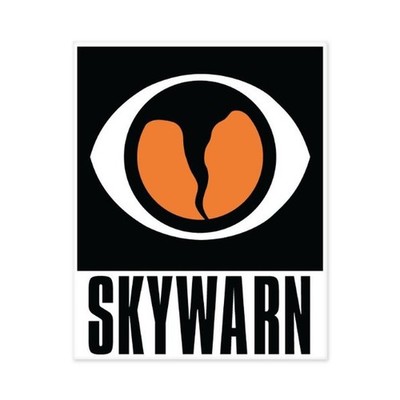 Skywarn Tornado car Bumper Sticker Window Decal 5'' x 4''