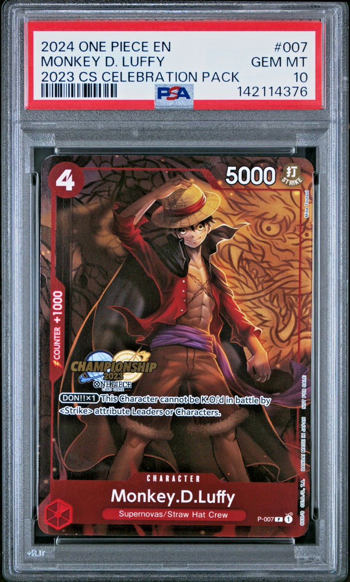 Monkey D. Luffy P-007 2023 CS Celebration Pack One Piece Card Game