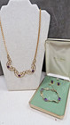 A&Z 1/20 12k Gold Filled Amethyst Necklace 32", Earrings, AMCO 14k GO Bracelet