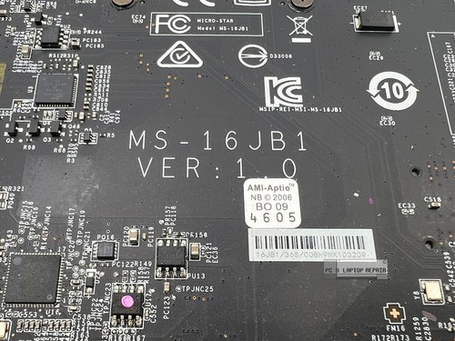 USZKODZONA PŁYTA GŁÓWNA MSI GE62VR GE72VR Intel Core i7-7700HQ Części zamienne MS-16JB1 - Zdjęcie 3 z 3