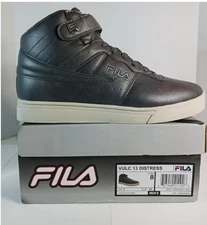 NEW MENS Fila Vulc 13 Distress 1CM00231-050 BLACK Lifestyle Sneakers Shoes 10.5
