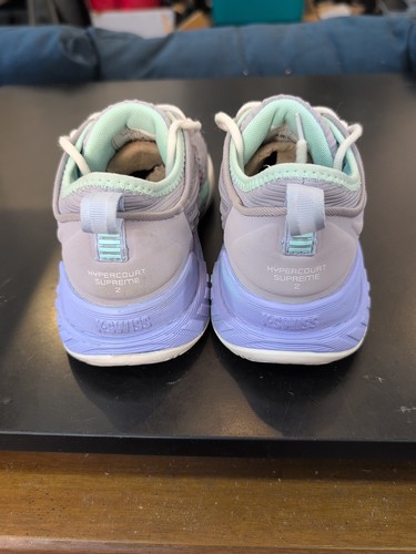 Zapatos de tenis para mujer K-Swiss Hypercourt Supreme 2 talla 8 gris púrpura arco iris - Imagen 4 de 5