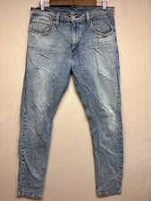 Levi's 512 Straight Leg Jeans Womens Blue Faded Denim 5-Pocket Outdoor 33x32