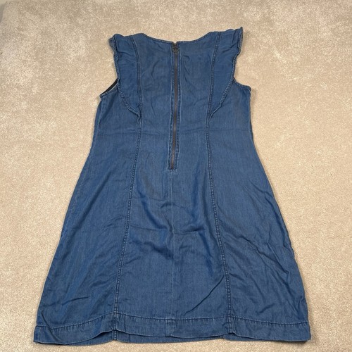 Cato Kleid blau leicht atmungsaktiv Midi ärmellos Damen Large - Bild 9 von 13