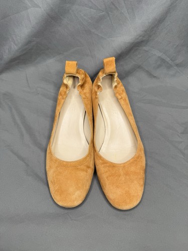 Everlane Women's Day Heels Pumps Brown Round Toe Suede Block Made In Italy Sz 6 - Picture 7 of 14