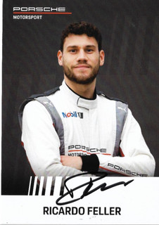 Ricardo Feller Porsche tolle Ag Karte signiert