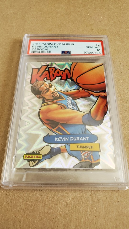 201516 Excalibur KABOOM Kevin Durant PSA 10 POP 11 Card 2 Gem Mint