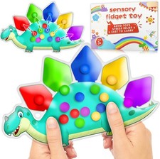 Dinosaur Color Sorting Sensory Toy Gift for Toddler Activities Fine 1 Pc