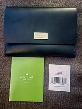 🔥KATE SPADE🔥 NEW YORK Arbour Hill Medium Pim Wallet WLRU2865 - Black/Pink NWT