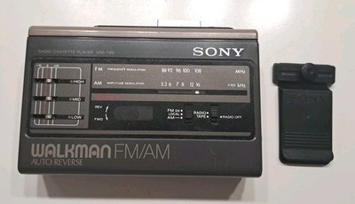 Vintage Sony Walkman WM-F59/F69 AM/FM Cassette Player W/clip  *Parts *turns on 
