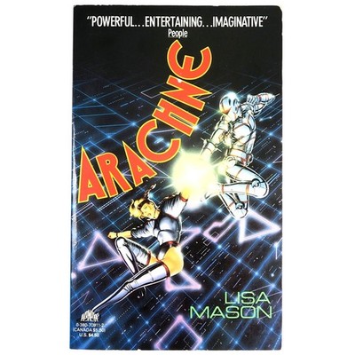 Arachne   Lisa Mason, 1992 AvoNova 1st Print Cyberpunk Sci-Fi, Craddock Cover