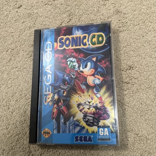 Sonic CD (Sega CD, 1993) Complete CIB W/ Manual Tested Working