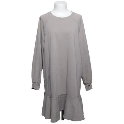 H&M, Kleid, Größe: L, Beige, Baumwolle/Polyester, Einfarbig, Sweat, Damen #CVs