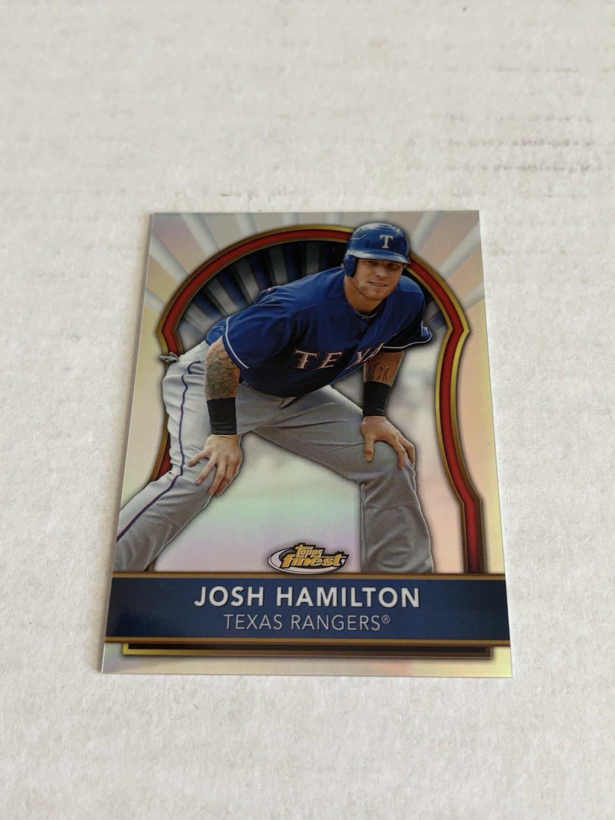 2011 Topps Finest Josh Hamilton #58 Refractor /549 Texas Rangers