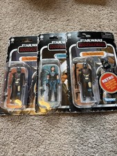 Star Wars Retro 3.75    Assortment 3 MOC Figures Mandalorian And Cara Dune