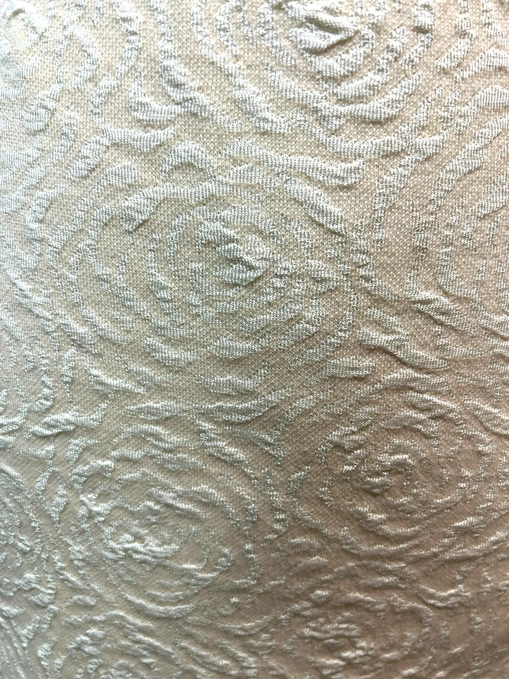 Vestido Vaina St. John Amarillo Elastizado Jacquard Cuello Redondo Sin Mangas Forrado Talla 2 Foto 4 de 4