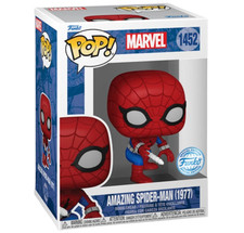 Funko Pop! Figura de vinilo exclusiva Marvel Amazing Spider-Man 1977 #1452