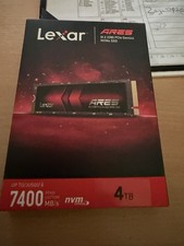 Lexar ARES SSD interne 4 To M.2 2280 NVMe PCIe Gen4x4 7400MB/s DRAM