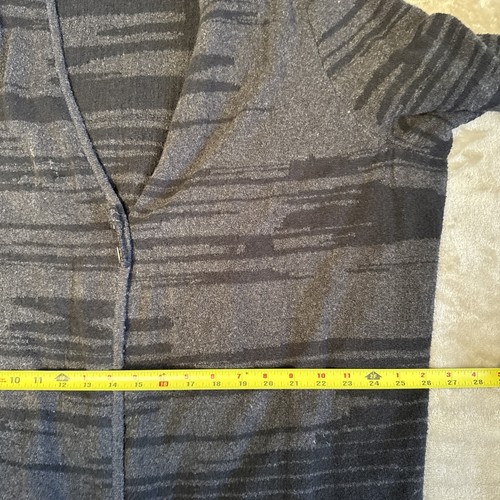 Pure J. Jill Knit Cardigan Size 3X Gray Black Comfy Warm Soft Plus Size Casual - Picture 8 of 9