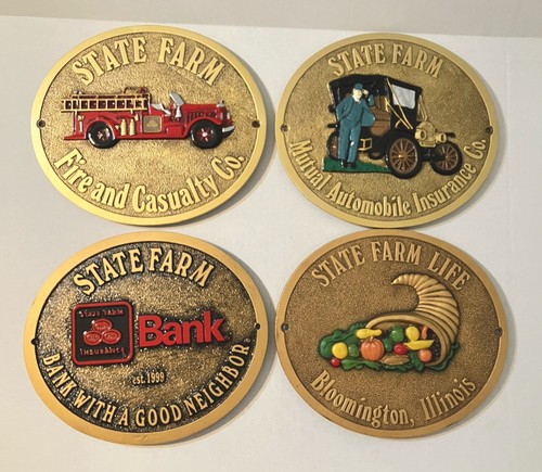 4 State Farm Fire and Casualty Company Plaques